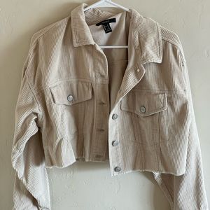 Forever 21 cropped corduroy jacket